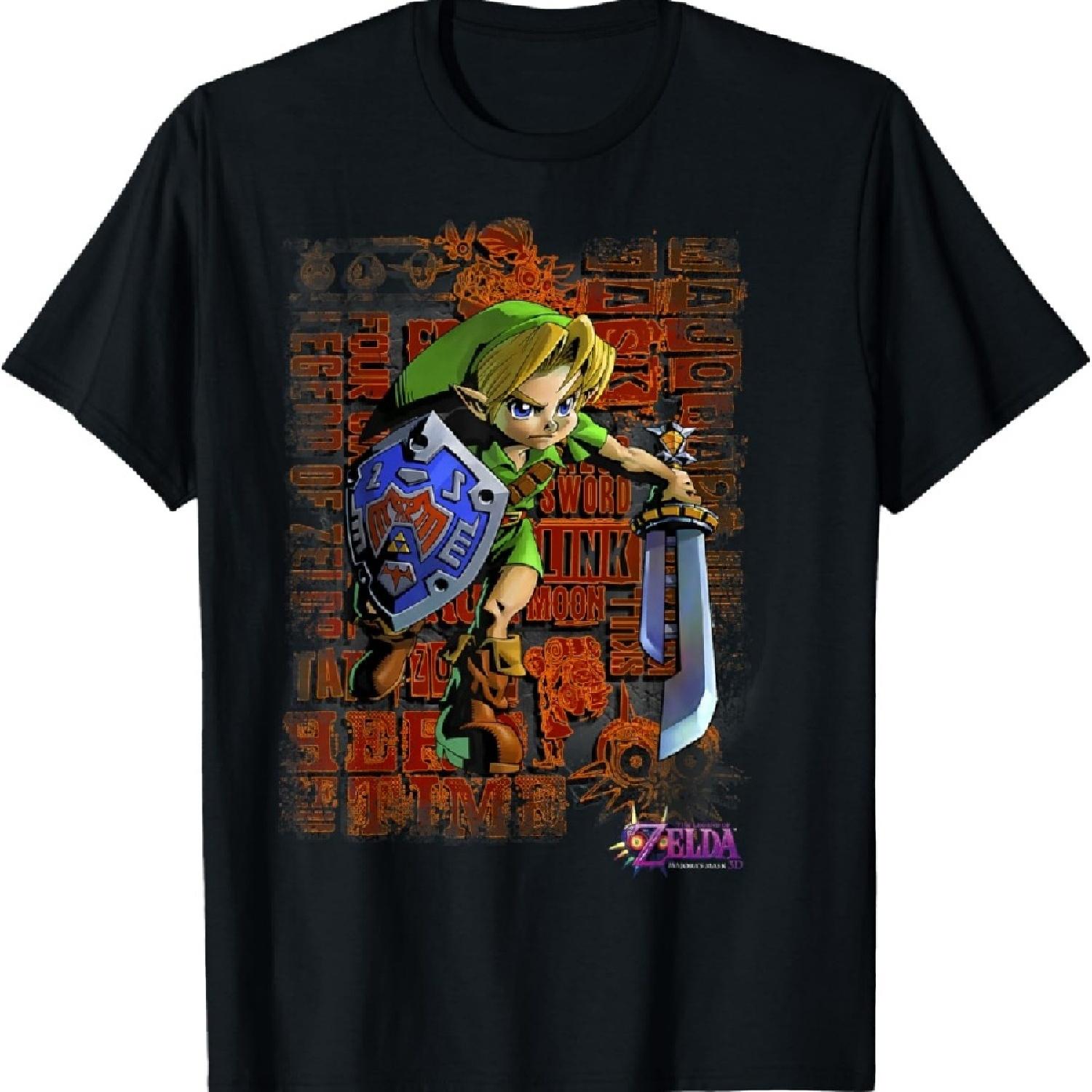 

Majoras Mask Link Action Portrait T-Shirt XXXXXL чёрный