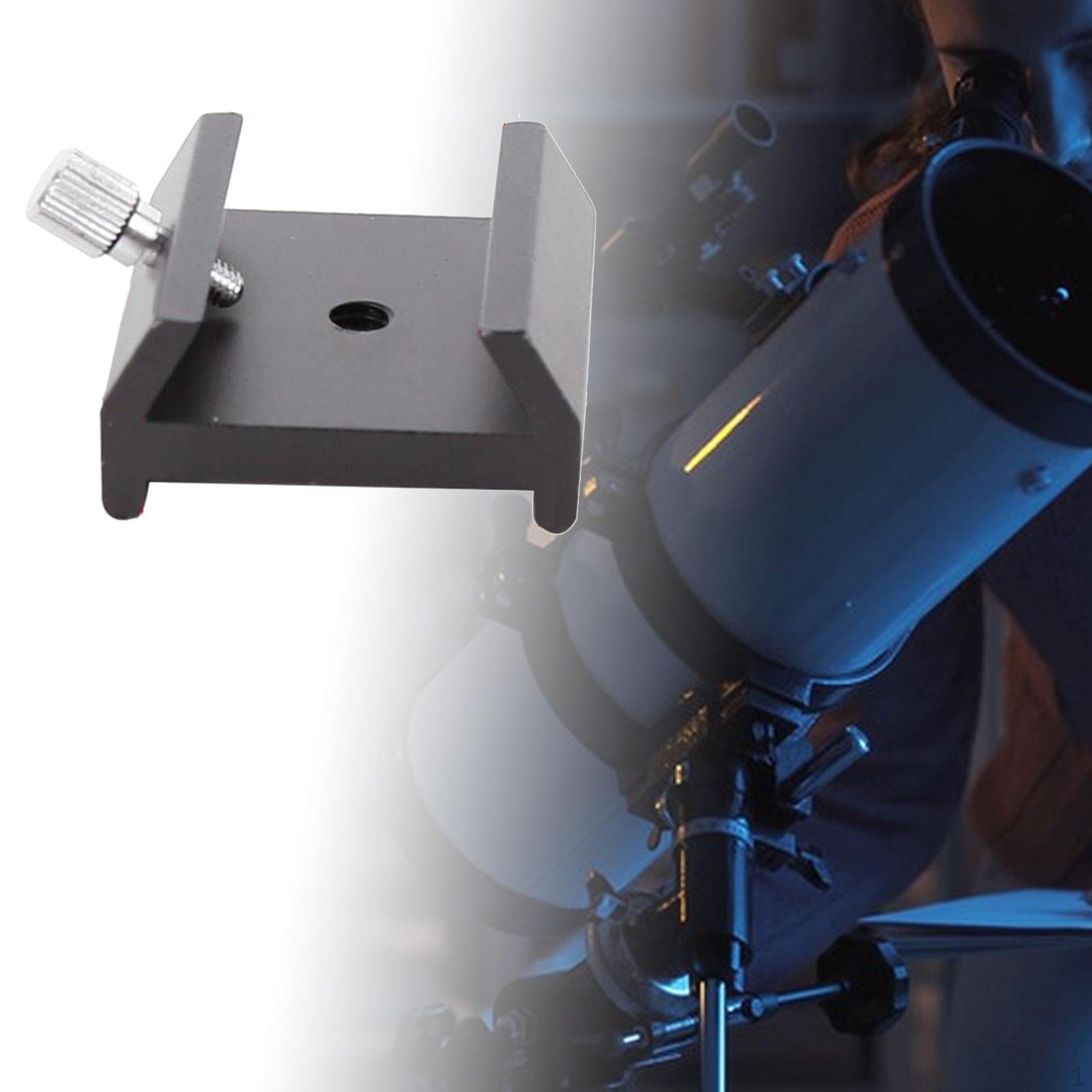 

Scope Mount Bracket Dovetail Slot Plate Sturdy Adapter Easily Install Smooth Surface Telescope чорний