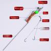 Canna da pesca con inserto a molla Pesca automatica Canna da mare piccola Tartarughe piccole Canne da mare Strumento per lenza da pesca automatica