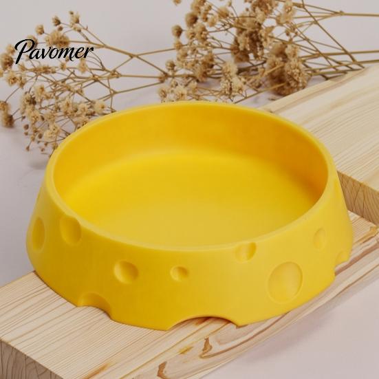 Durable Hamster Burrow Cheese Hideout, Funny Cave House, Small Pet Golden Food Bowl, Cage Accessory for Gerbils, Guinea Pigs Animal Nest