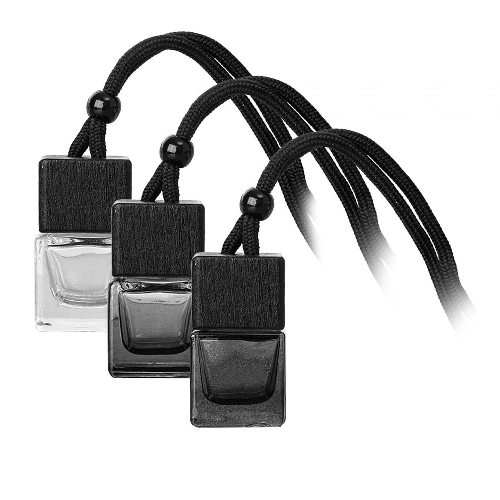 

3Pcs Car Hanging Diffuser Bottles Ornaments Refillable Pendants Reusable Interior Accessories Car Air Freshener Diffuser 8ml transparent