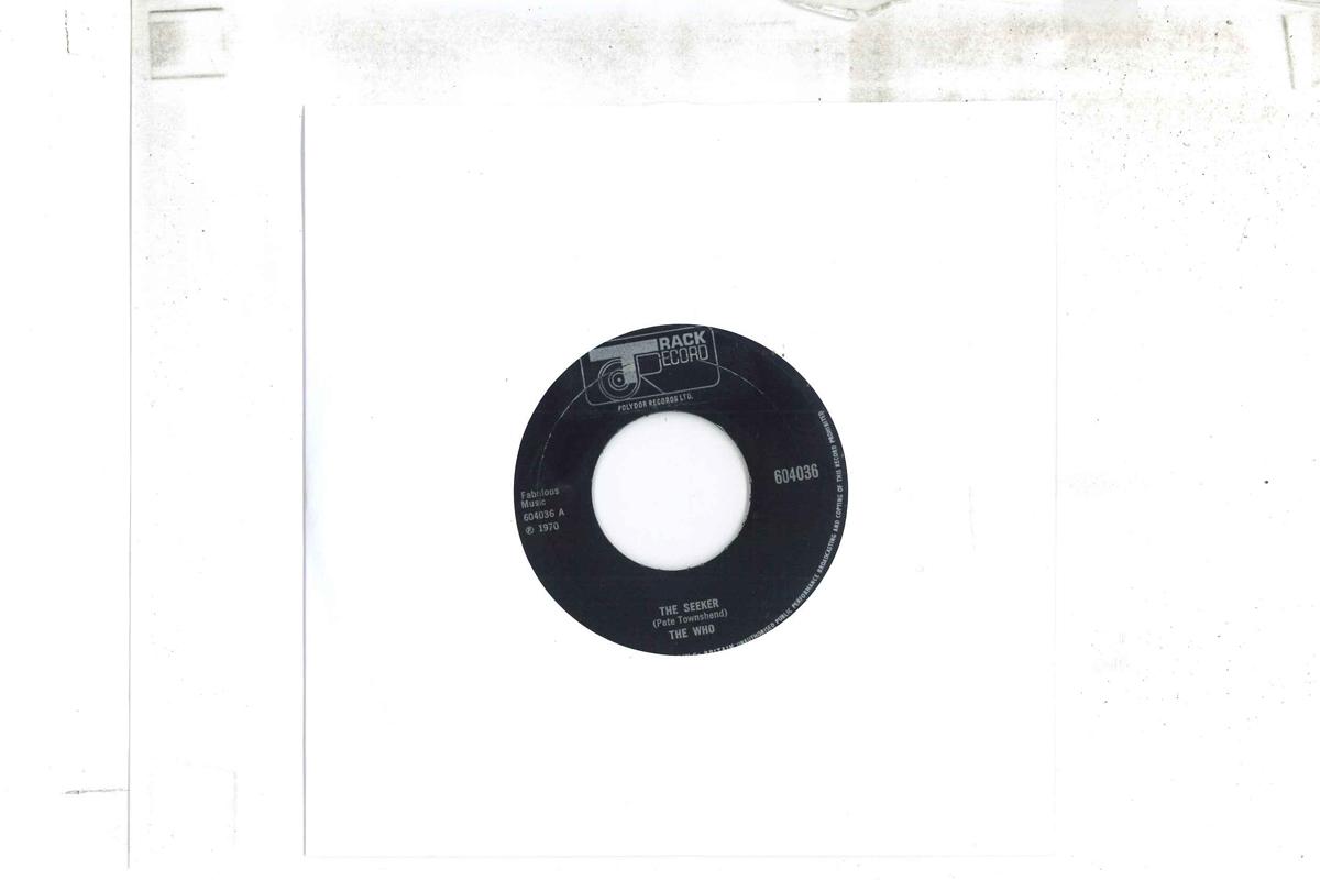 

7inch Record WHO Seeker Here For More 604036 TRACK 1970 UK Rock Used