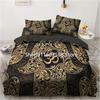 Black Gold Bedding Set Luxury Duvet Cover Sets 3d Moon Dream Catcher Comforter Cover Set Cute Bed Set For Adult