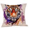 Cartoon Turkey Pattern Throw Pillow Covers With Digital Printing Of Short Plush Fabric Car-Shaped Sofa Cushion Office Home Decor