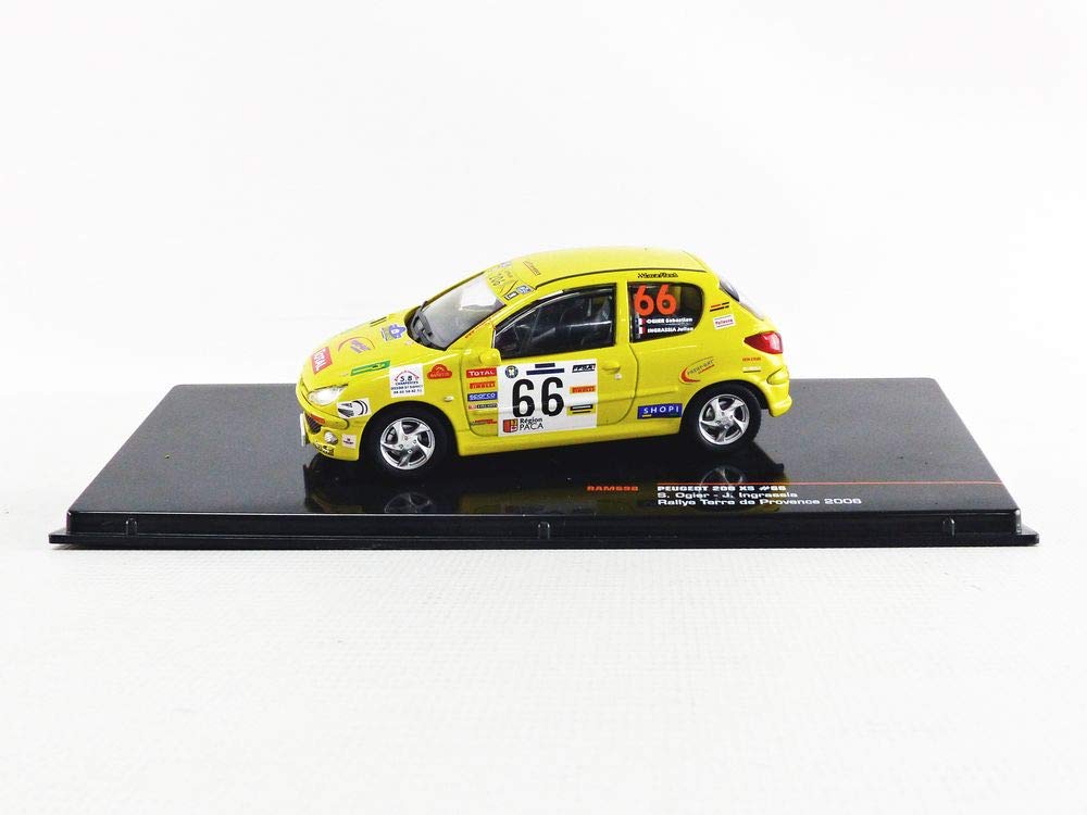 IXO Scale Peugeot 206 XS 2006 Rally Terre De Provence Ingrassia 1/43 #66 S. Ogier/J.