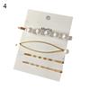 4Pcs/Set Girls Bowknot Heart Faux Pearl Hairpin Hair Clip Barrette Headwear Gift
