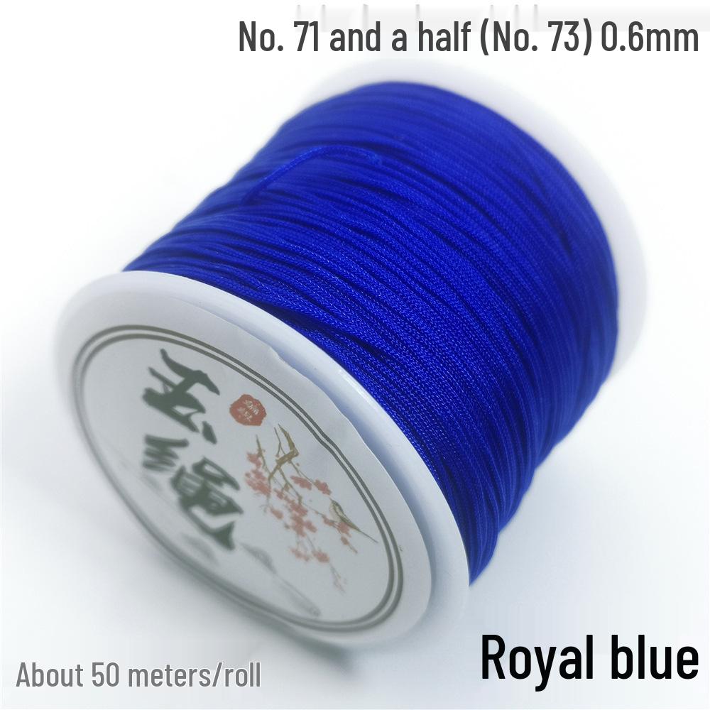 

Handwoven Jade Amber Beading Rope, 0.6mm Thread for DIY Pendant Crafting