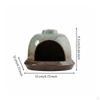 Scented Resin Piece Holder MultiUse Holy Wood Burner Decorative Ceramic Scent Fortune Gourd