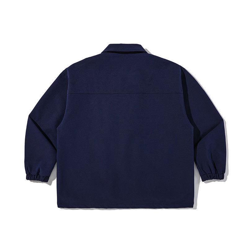 WANLEGETU Men's Retro Workwear Lapel Jacket - Loose, Versatile, Casual, J29