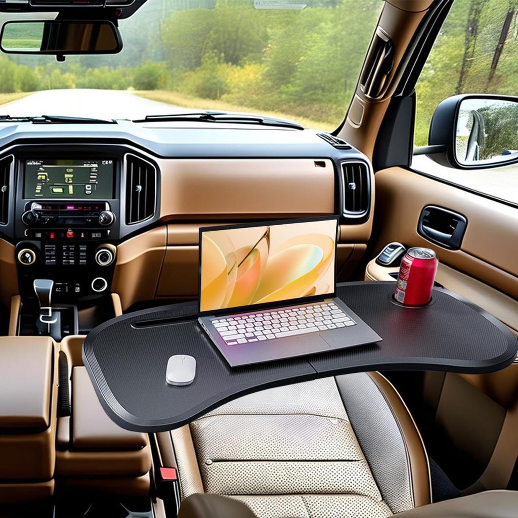 Car Food Tray Auto Laptop Computer Desk Mount Stand Eat Work Car Steering Wheel Dining Table Bracket Food Coffee Tray Board