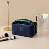 High-End Solid Color Makeup Travel Bag: Large Capacity, Three-Dimensional, Portable & Simple Design