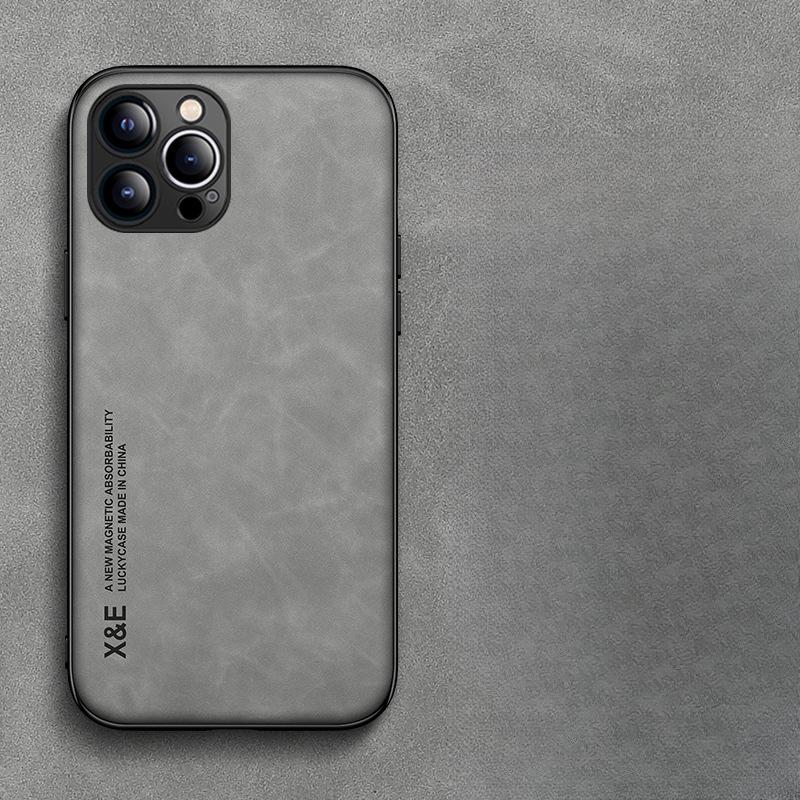 Unsichtbare Auto-Magnetische Hautabsorbierende Haptik Geeignet für iPhone 16 Handyhülle Apple 14 Silikon Weiche Kante Schutzhülle