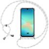 Case for Samsung Galaxy A27 5G, Transparent Shockproof Silicone Protection with White Cord
