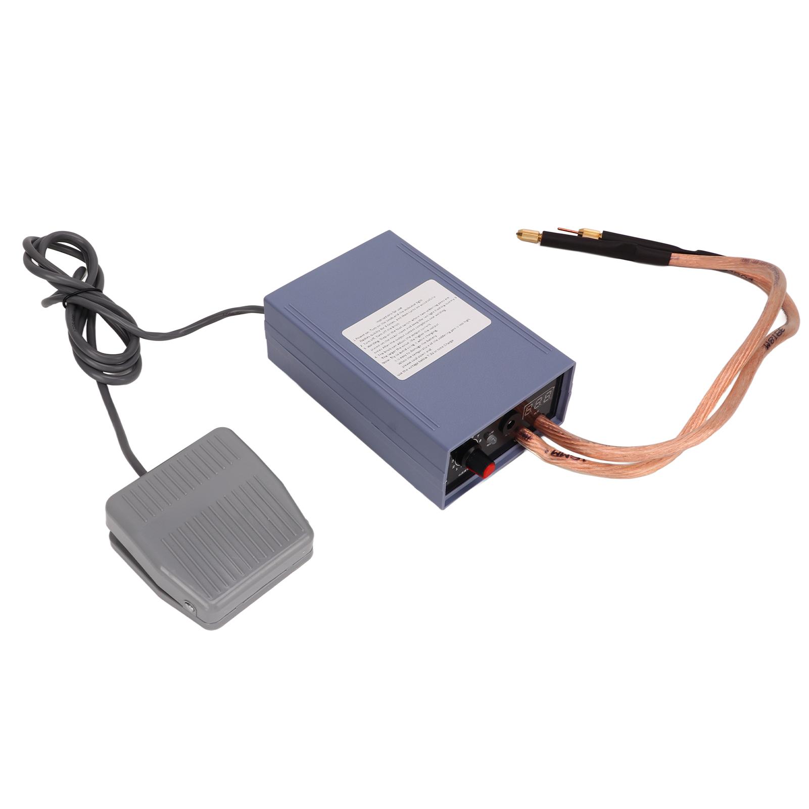 

Точечный сварочный аппарат Автоматический рабочий режим Напоминания о высокой температуре 5000 Вт Портативный точечный сварочный аппарат высокой мощности EU Plug