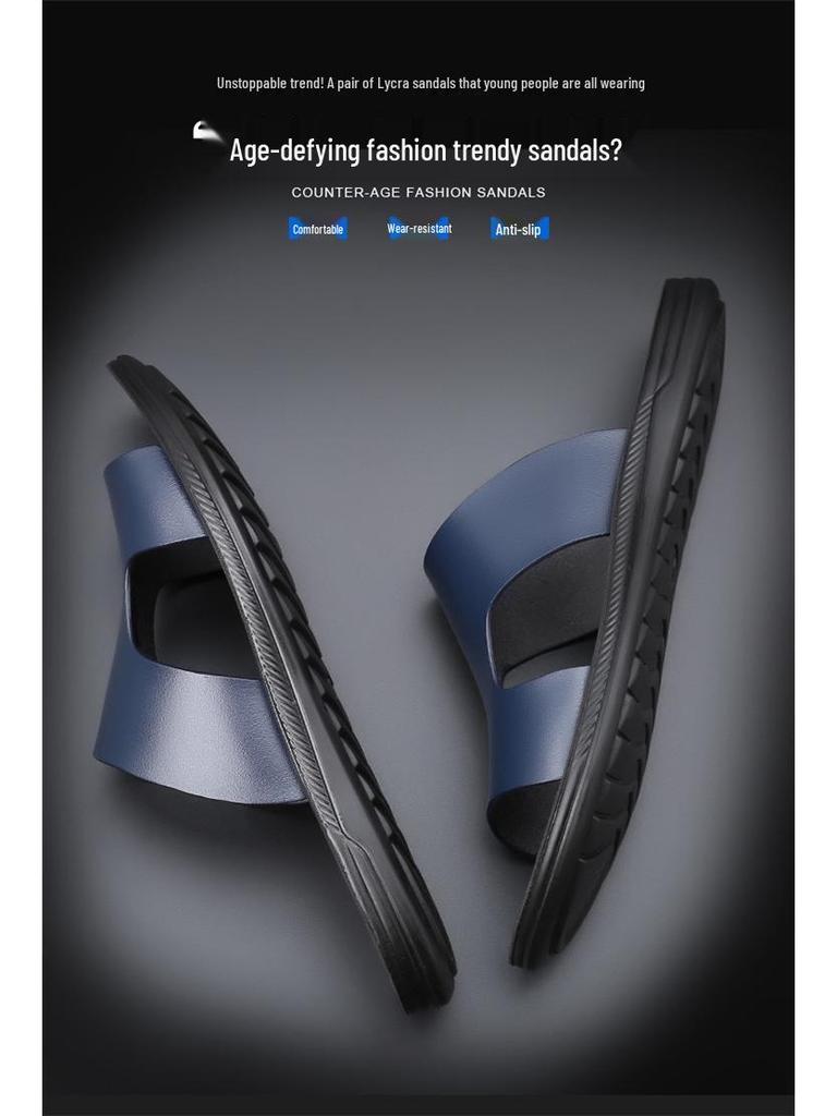 Men's 2025 Trendy Summer Outdoor Sandals - Casual Beach Flip-Flops for Youth
