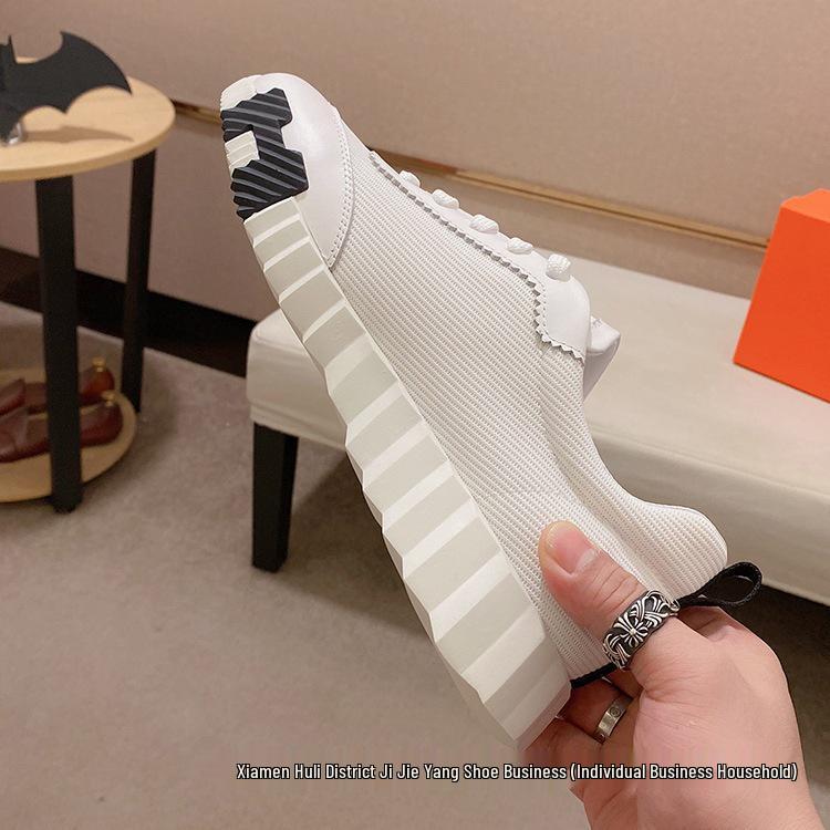 2025 Europäischer Stil Herren Casual Mesh Sneakers: Atmungsaktive, vielseitige Schnür-Skateschuhe