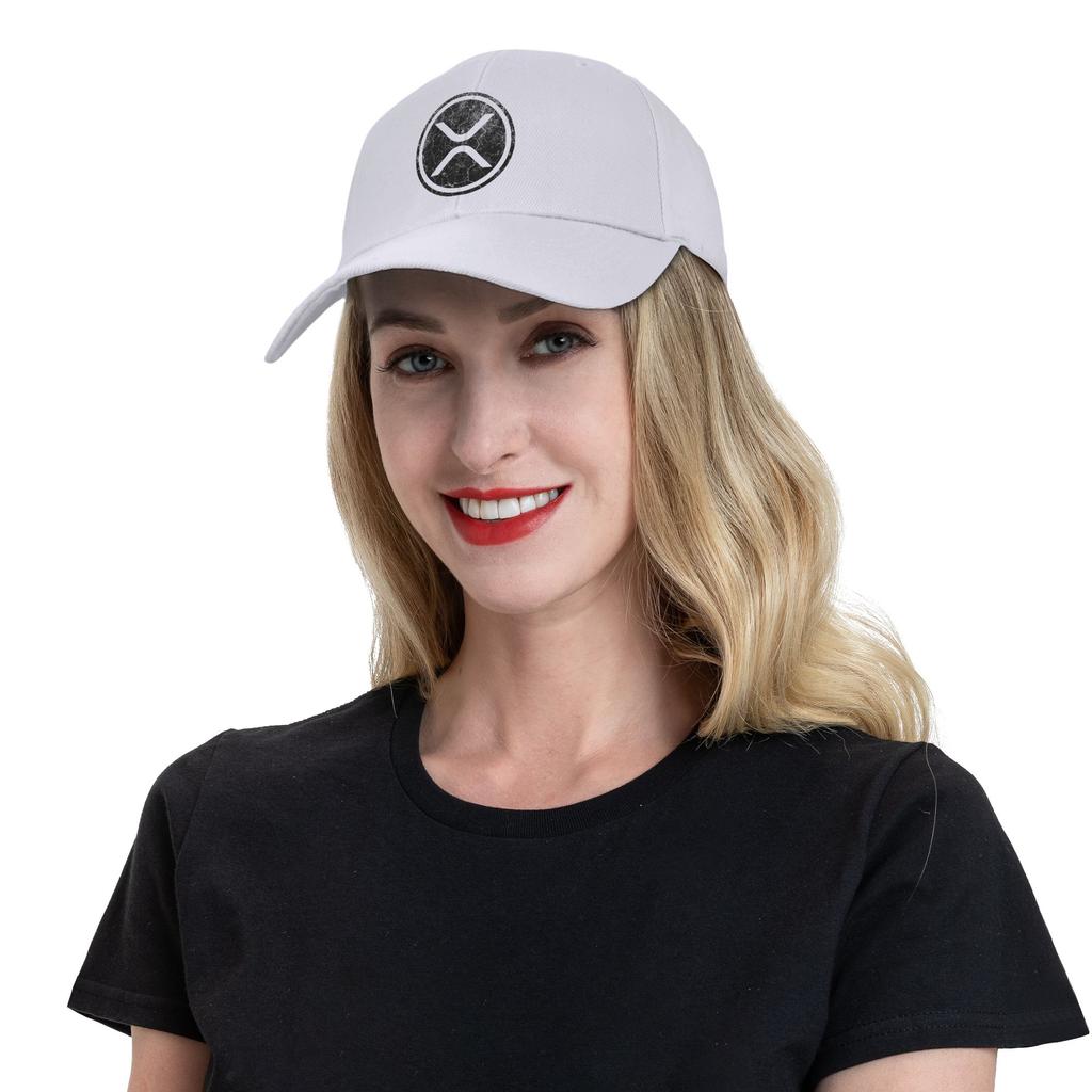 XRP Ripple Crypto Vintage Baseball Cap UnisexTeens Design Trucker Hat Summer Casual Kpop Rock Sunscreen Baseball Caps
