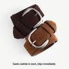Women's Retro Frosted Suede Cowhide Belt - Genuine Leather Versatile Luxury Accessory