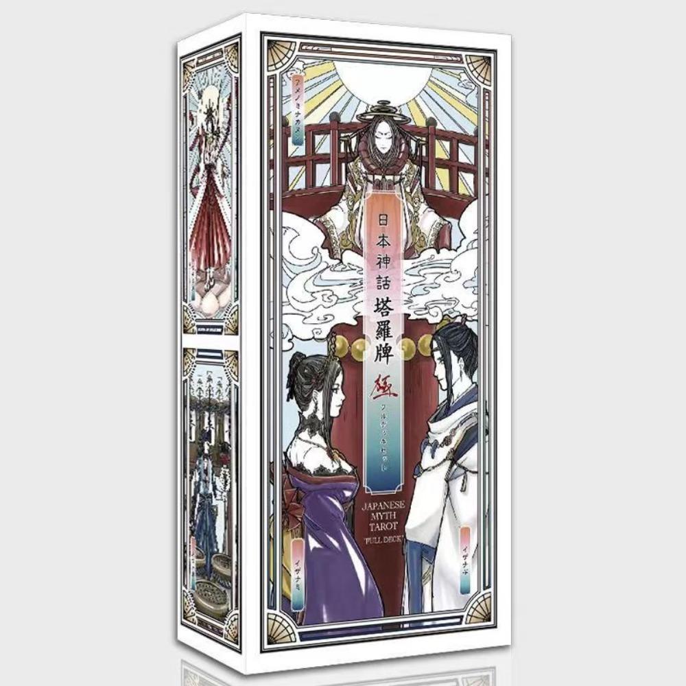 12.5*6cm Japanese Myth Tarot Deck Cards Read Future Tarot Deck Card Game 78 Pcs Cards with Velvet Tarot Bag for Beginners