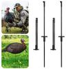 1/2/3/4Pcs Turkey Decoy Hunting Stake Collapsible Portable Lightweight Decoys Pole Turkey Decoy LCD Stake Replacement Hunting Accessories