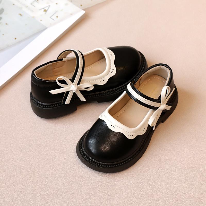 Girls' Soft Sole Leather Princess Shoes for Toddlers (Ages 3-12) - Spring & Autumn