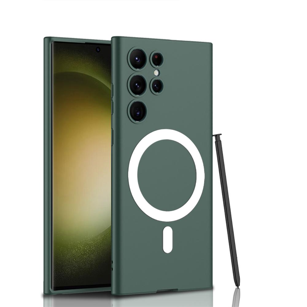 

Ультратонкий магнітний чохол для Samsung Galaxy S23 Ultra Plus 5G Case with Pen Camera Protection Протиударний чохол для телефону Coque Funda For S23 Ultra