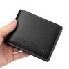 Portofel Bifold din Piele PU pentru Bărbați Portofel Scurt Portofel Subțire cu Clips pentru Bani și Buzunar cu Fermoar pentru Monede Suport pentru Carduri Slot pentru Numerar Portofel Minimalist pentru Bărbați