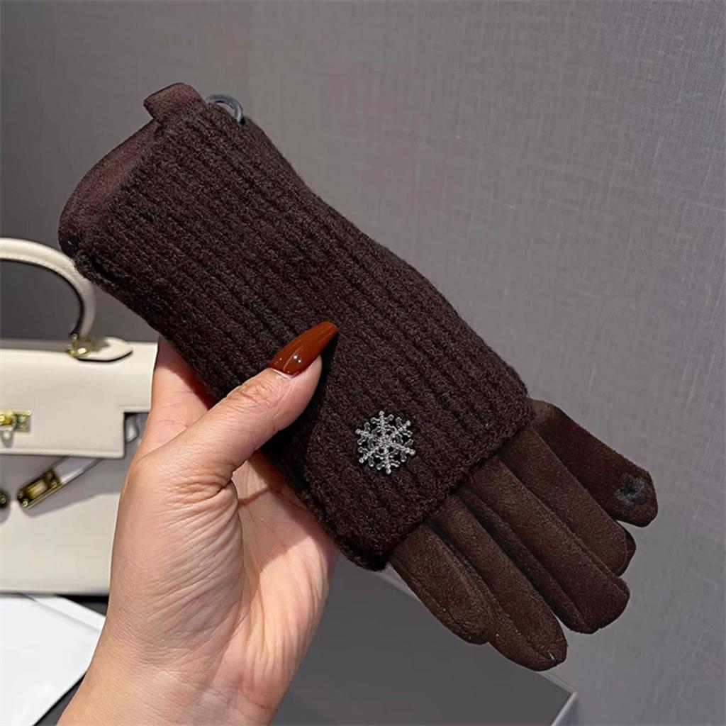 3 Ways To Wear Removable Knitted Gloves Women Winter Keep Warm Touch Screen Fashion Elegant Soft Thickened Prevent Cold Gloves