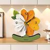 Sunflower Clock Ornament, New High-end Style for Living Room, Sideboard, Table Painting, Bedroom Table Clock