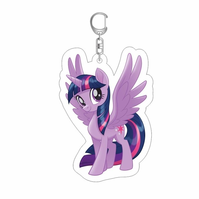 Pony Little My Pinkie Pie Pendants Keychain Rarity Decor Cartoon Cute Gifts Doll
