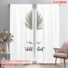 2pcs 2D Flat Printing Party Curtains Palm Leaf Child God Polyester Without Electricity Party Decorations Perfect for Home Wall