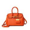 Borsa Kelly sensazione alla moda motivo litchi borsa da donna nuova borsa a tracolla versatile di grande capacità borsa portatile platino