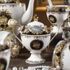 Nordic Palace Style Bone China Coffee Cup and Saucer Set Retro Phnom Penh Home Afternoon Tea Set Milk Jug Sugar Bowl Ceramic Cup