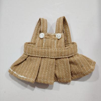 Diy Doll Dress Suspender Dress Doll Clothes Accessories Denim Dress for 12cm Doll Mini Bear Clothes Dress Cute DIY Stuffed Dolls
