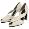 Zara Fashionable Comfortable Asymmetrical Chunky Heels Women Heels White 11226510001