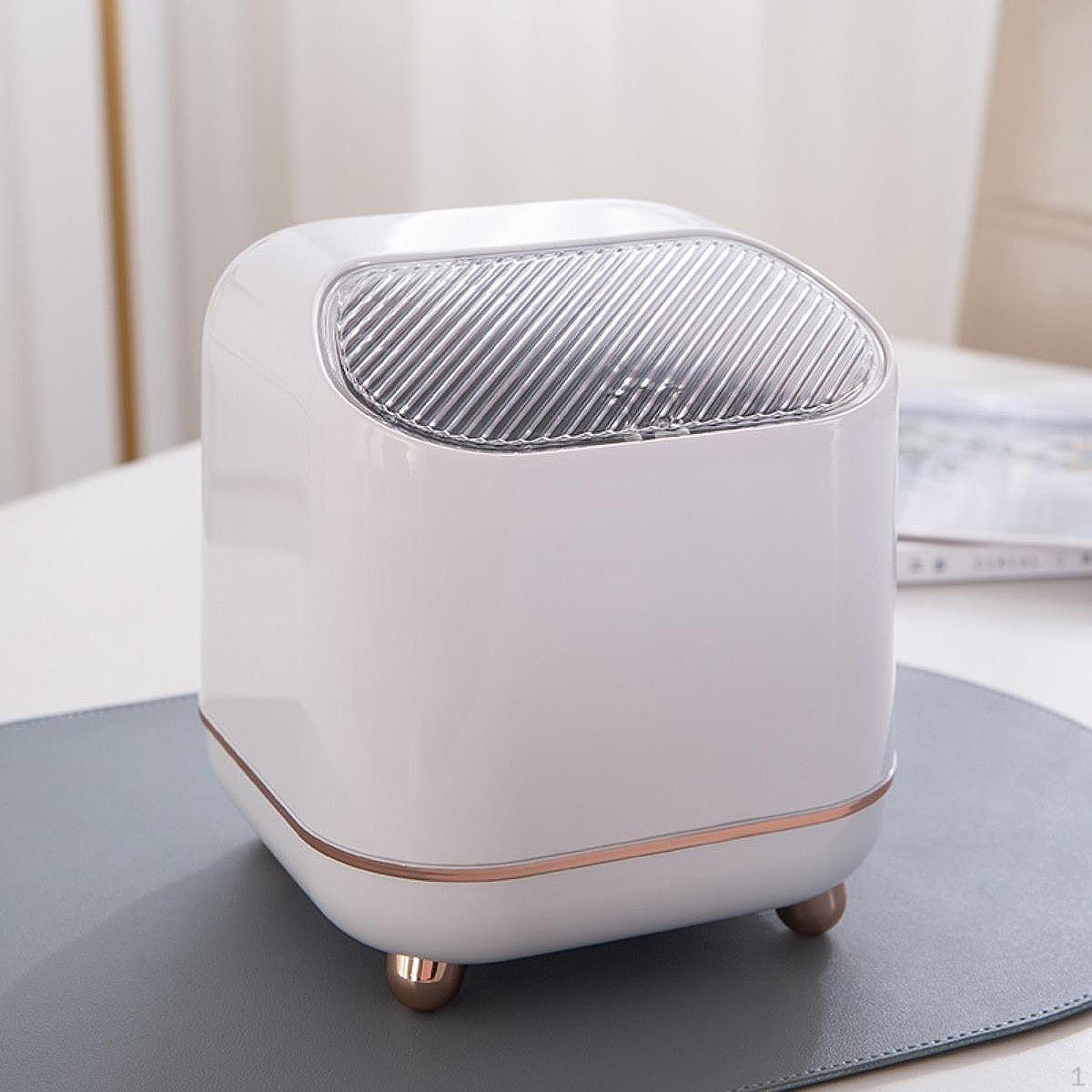 

Компактний настільний контейнер для сміття з кришкою - сучасний смітник для дому чи офісу білий