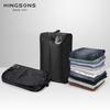 Reisetasche Gepäckorganizer Vakuum-Kompressionsbeutel Kingsons 17L mit Luftpumpe Wiederverwendbar Outdoor Ein-Tasten-Elektrisch Schwarz/Dunkelgrau KP25933