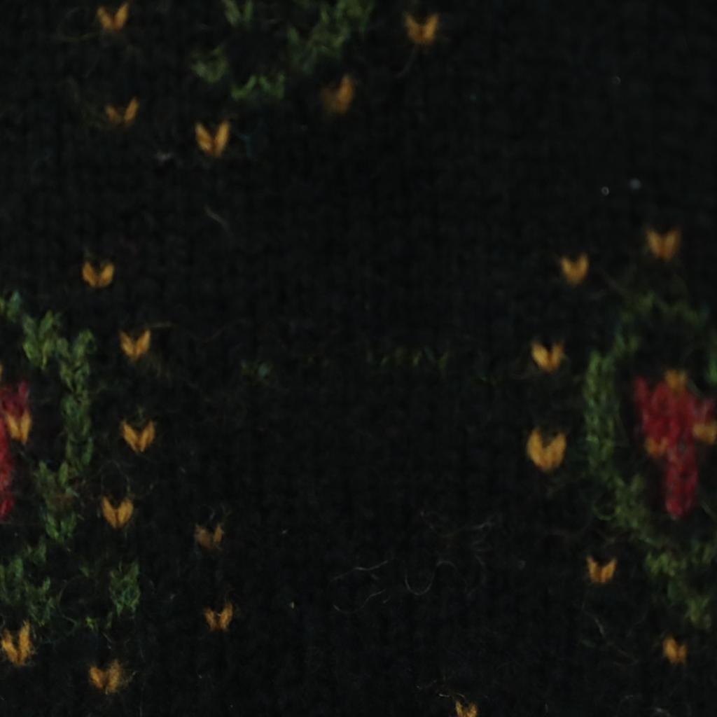 ICELANDIC DESIGN Wool Paisley Pattern Long Sleeve Collarless Knit Cardigan Women Used