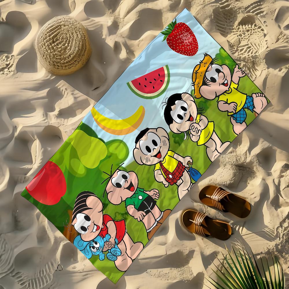 Comic M-Monica and Friends Towel Beach Yoga Gym Lightweight Portable For Swimming Shower Travel Sports Accessories Sandproof