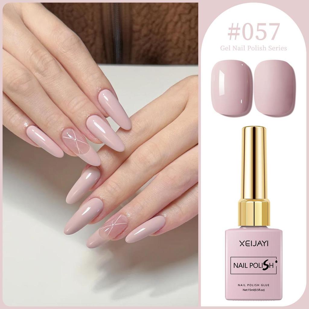 XEIJAYI 15ml Solid Color Nail Gel - 72 Color Options for Nail Art Salons