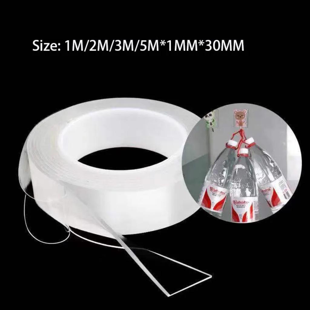 Kitchen Transparent Double Sided Tape Bathroom Waterproof Reusable Self Adhesive Nano Tapes  Decoration Washable Super Tapes