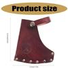 Portable Axes Head Sheath Protectors PU Leather Axes Head Cover Outdoor Hatchets Sheaths Axes Holsters Easy to Use