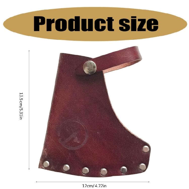 Portable Axes Head Sheath Protectors PU Leather Axes Head Cover Outdoor Hatchets Sheaths Axes Holsters Easy to Use