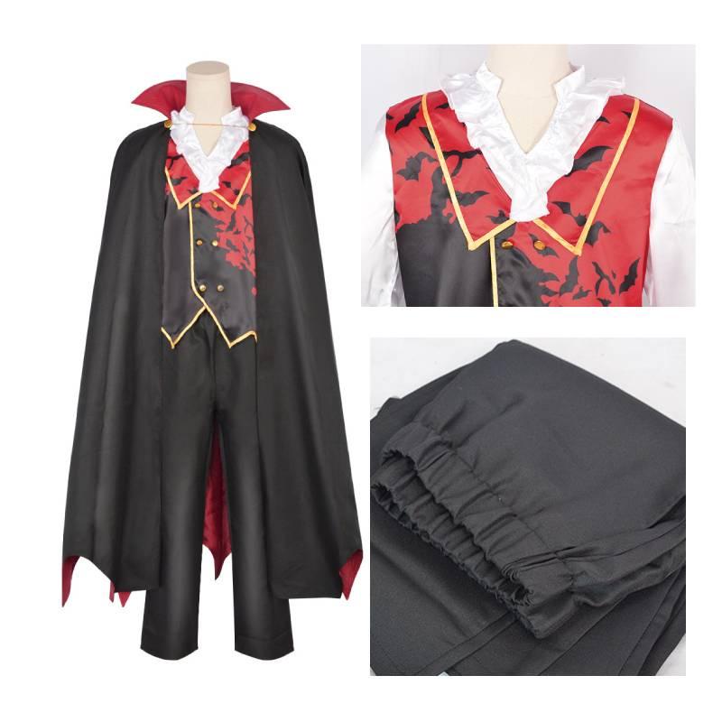 Halloween Vampire Cosplay Costume Full Set Horror Vampire Role Play Outfit