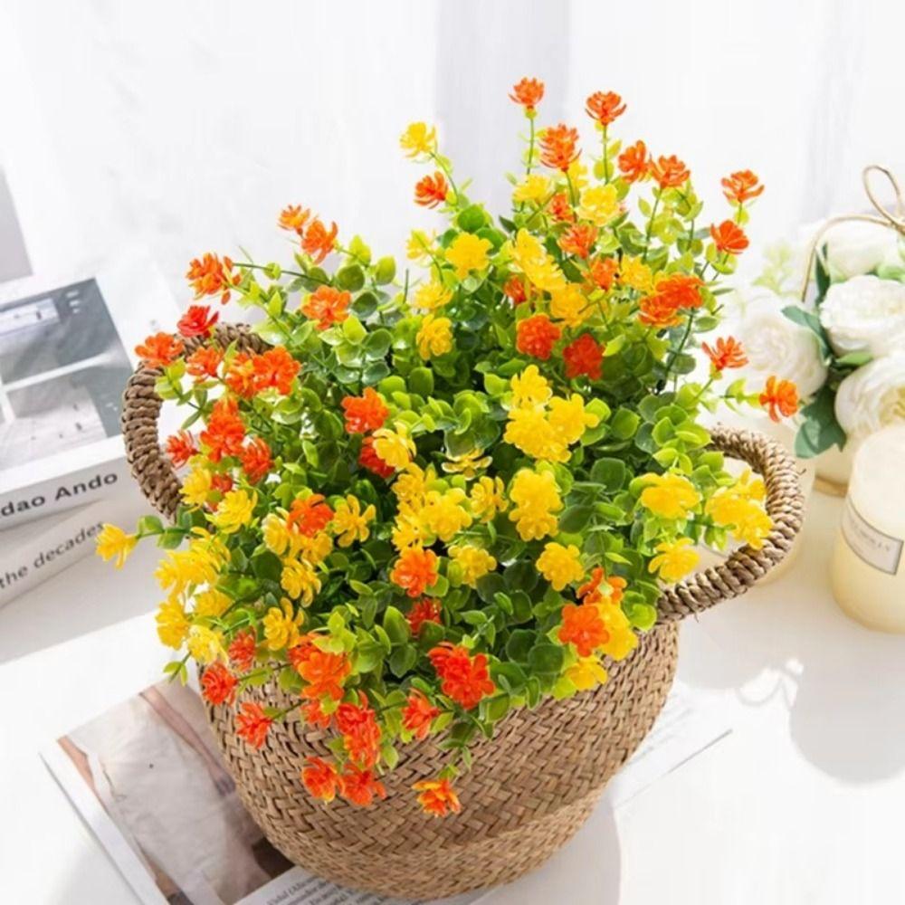 Mehrfarbige Künstliche Eukalyptusblumen Plastik-Eukalyptus-Strauß Innendekoration