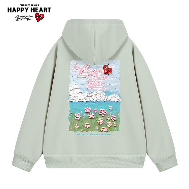 Charles Heart Graphic Hooded Sweatshirt XL