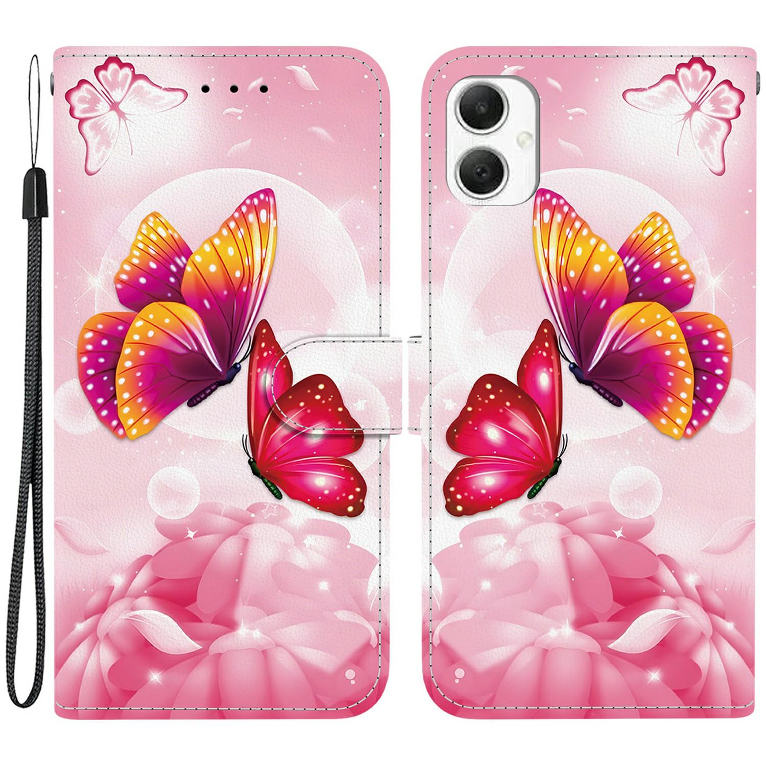 

For Samsung Galaxy A06 4G Case Pattern Printing Anti-Drop Leather Flip Wallet Phone Cover with Lanyard I