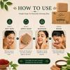 Ayurvedic De-Tan Soap with Natural Ingredients | Handmade Herbal Bath Soap for Gentle Cleansing, Skin Refreshing & Daily Care | Sandalwood, Turme