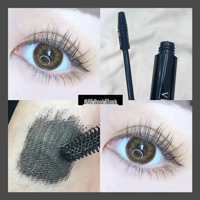 VERONNI 4D Waterproof Mascara with Curling, Thickening & Lengthening Silicone Brush