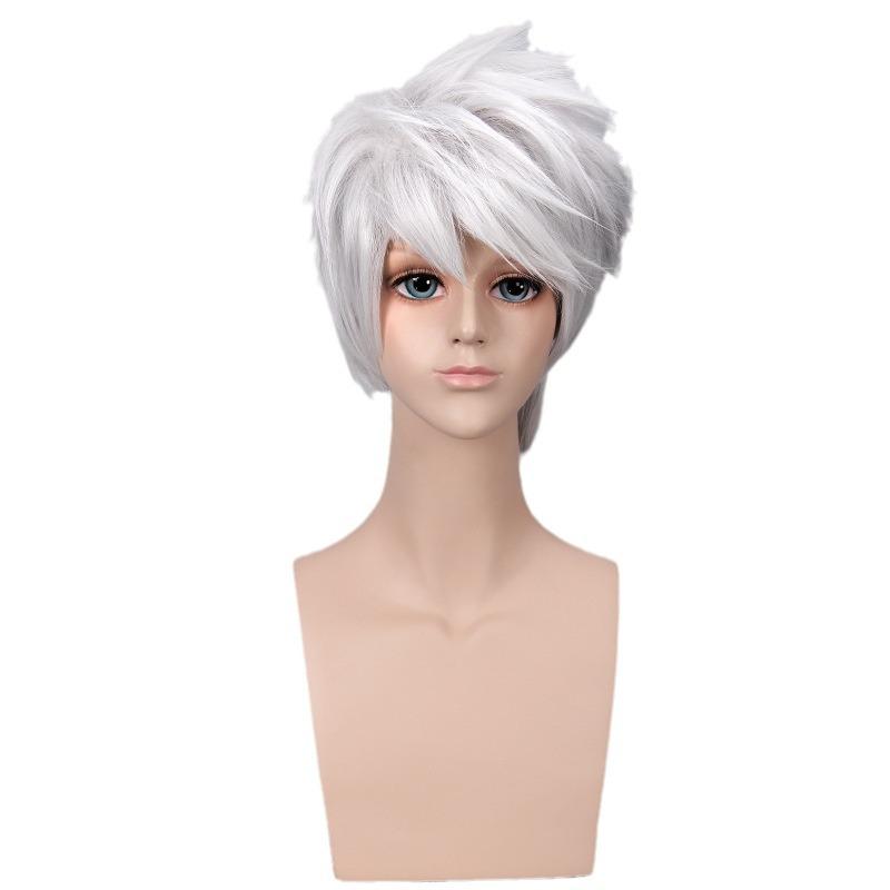 Main Saint Daqi Kakashi Silver Grey Sky-High Curly Ninja Anime Wig